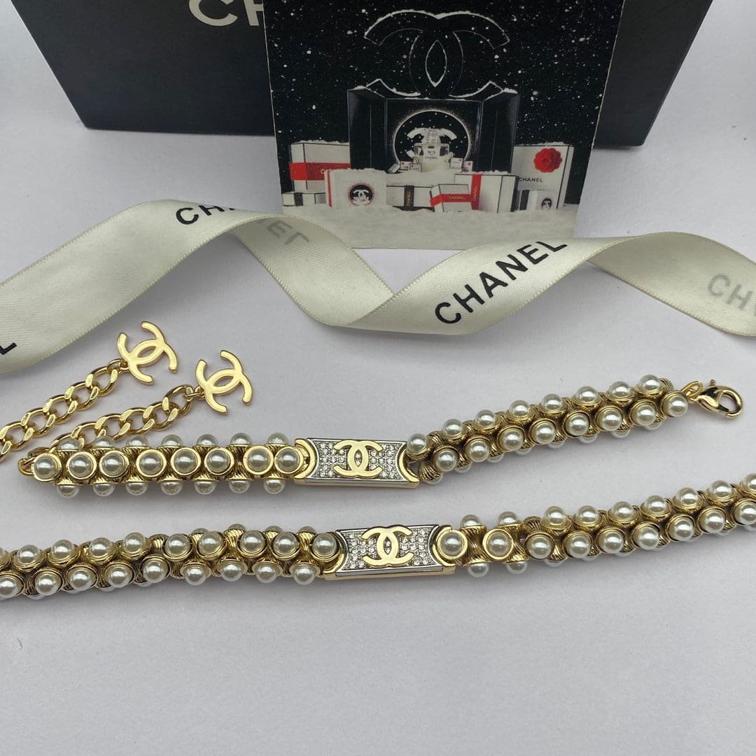 18K  Chanel Pearls Chain Necklace
