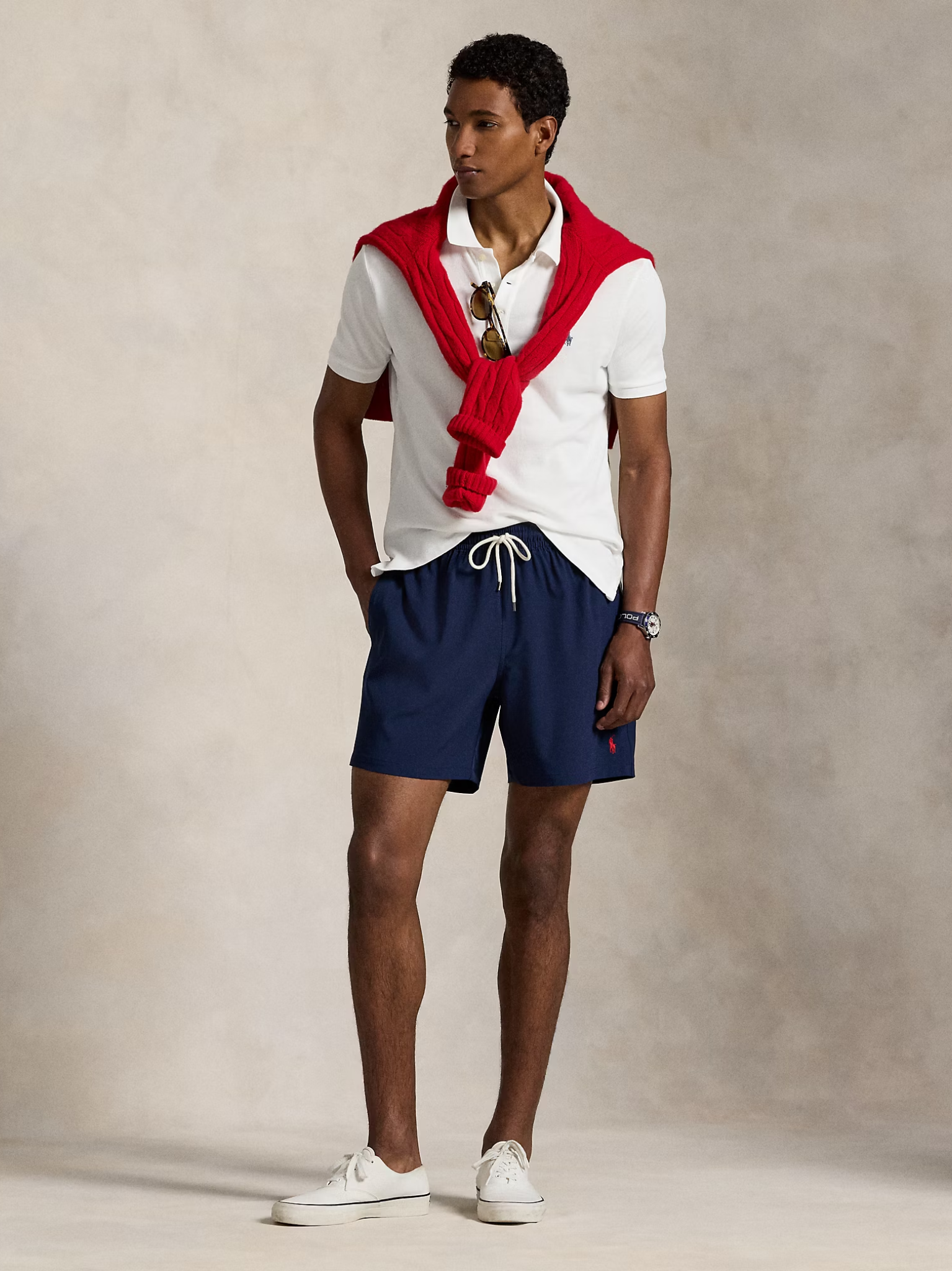 RALPH LAUREN Traveller Swimming Trunks Newport Navy
