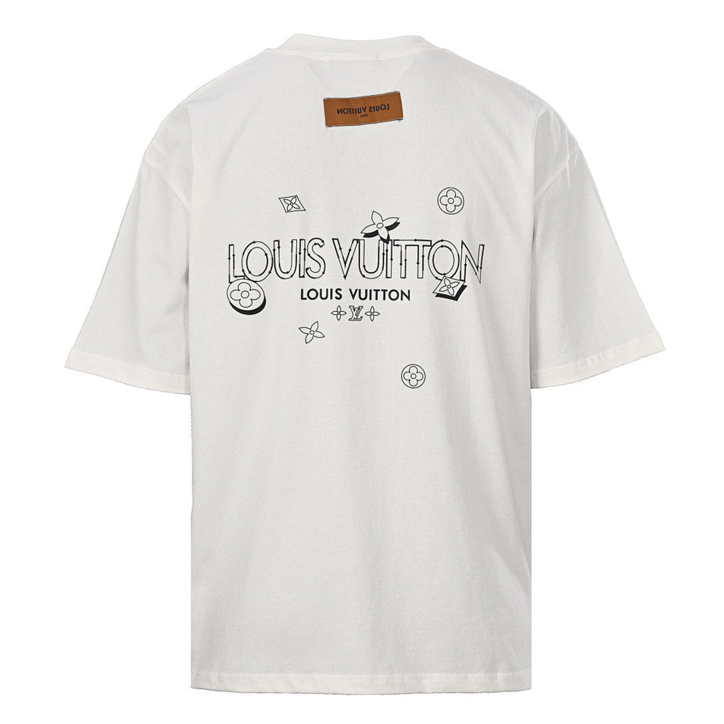 LOUIS VUITTON Bone Logo Short-Sleeve T-Shirt