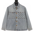 Louis Vuitton Monogram Denim Patchwork Long-Sleeve Jacket