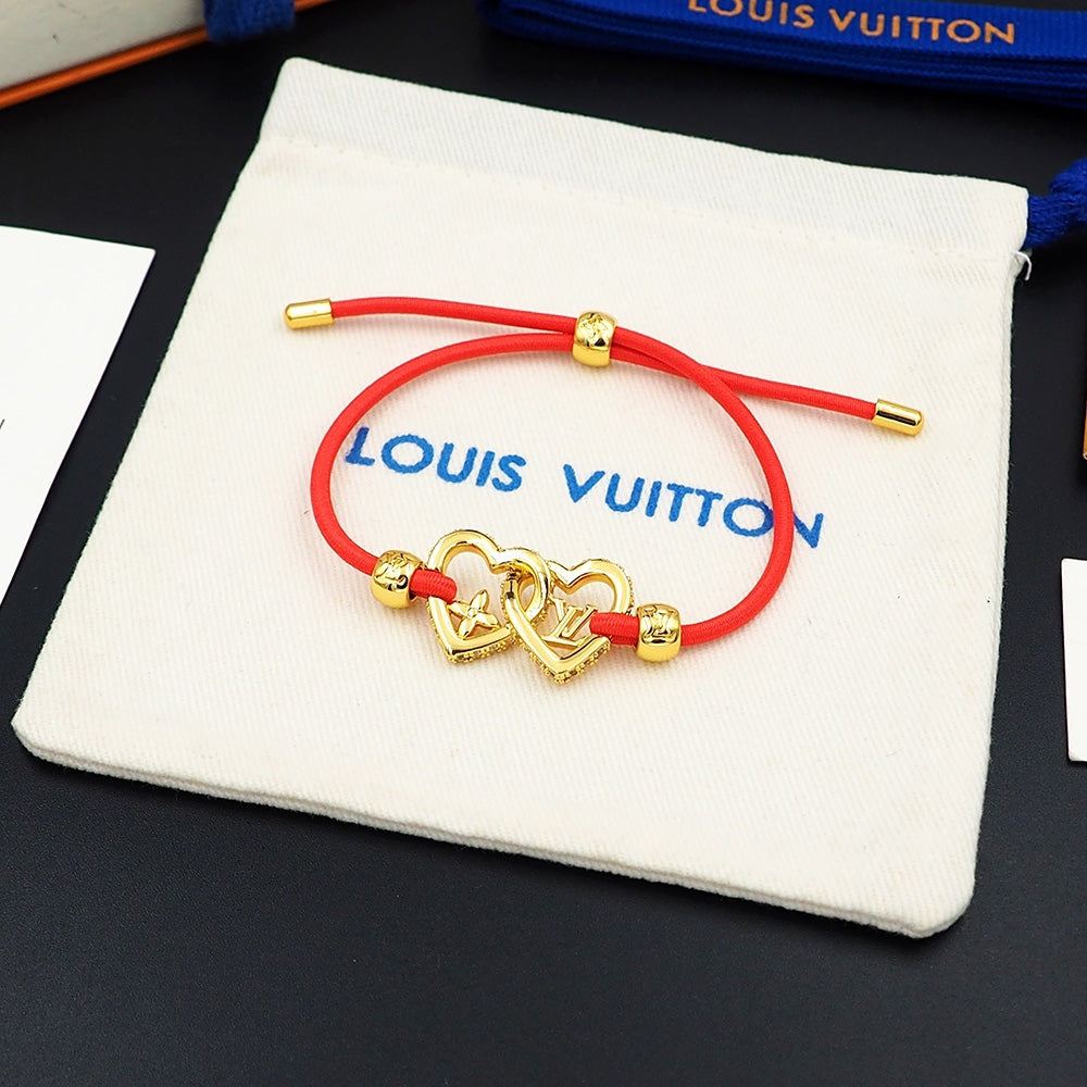 18K Louis Vuitton My Love Red Bracelet