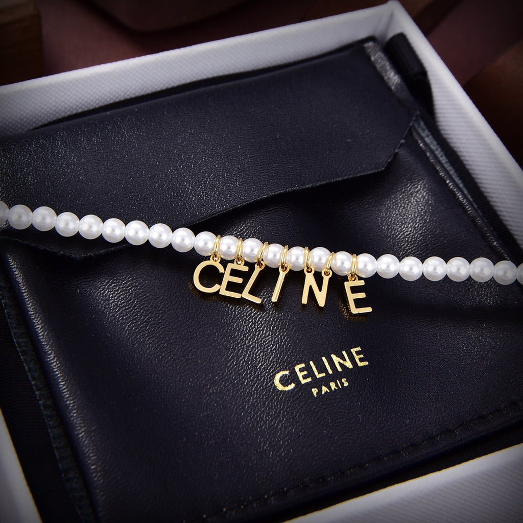 18K Celine Paris Pearls Bracelet